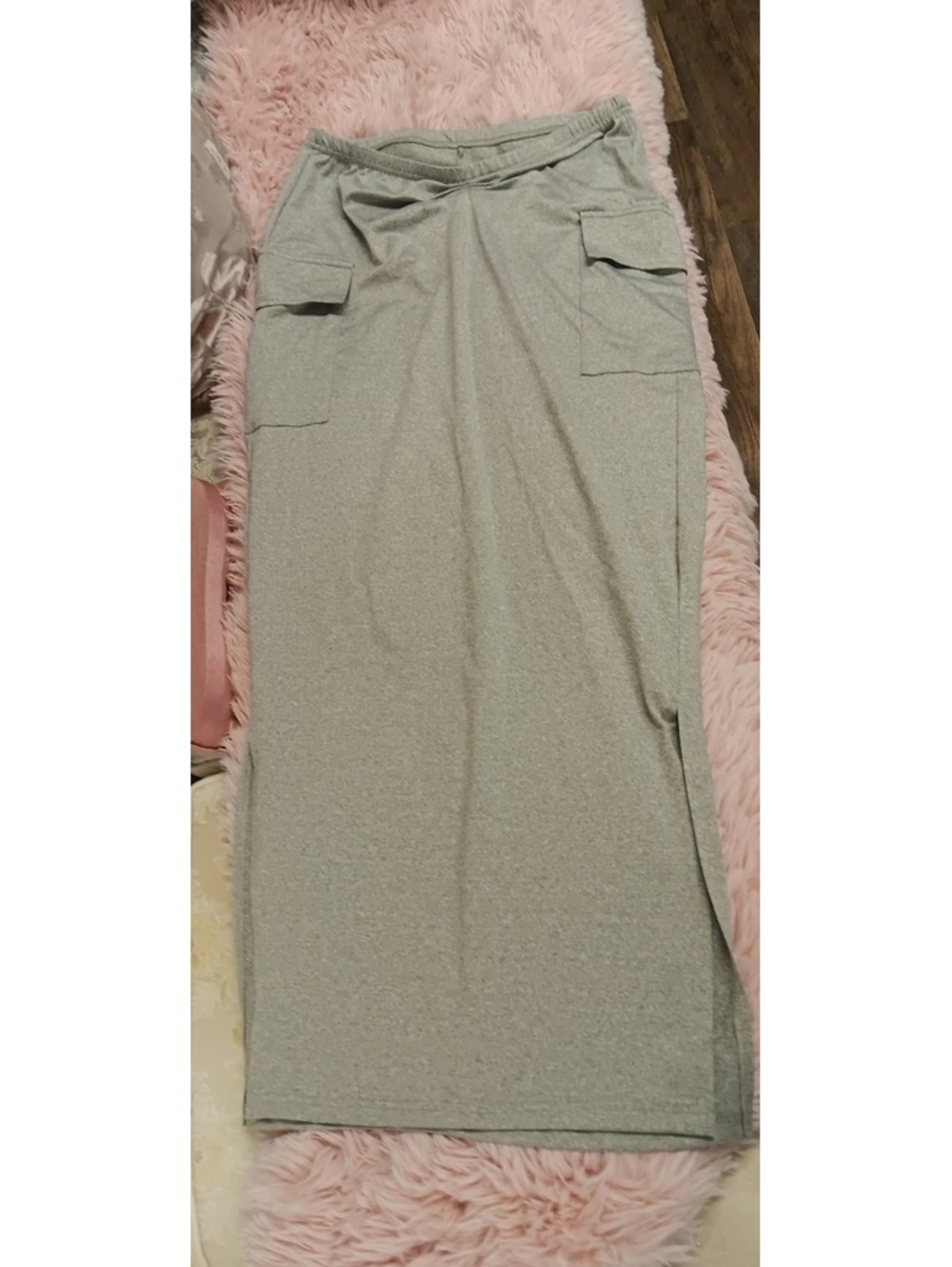 Grey maxi skirt